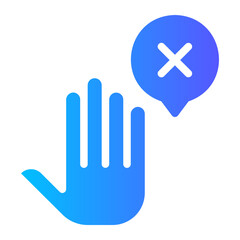 Fototapeta premium stop gradient icon