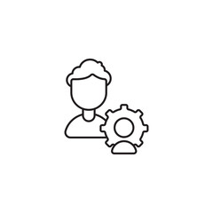 Teamwork icon design with white background stock illustration