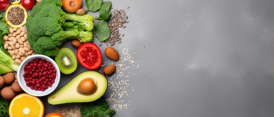 Obraz na płótnie Canvas Healthy Food Clean Eating Selection fruit vegetable