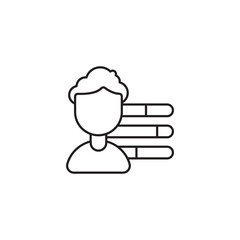Competence icon design with white background stock illustration