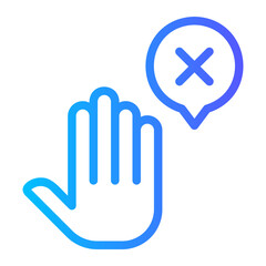 Fototapeta premium stop gradient icon