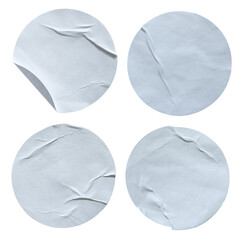 White round paper stickers