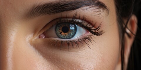 Macro shot of a woman's eye