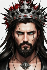Jesus Christ depicted in modern realistic style
