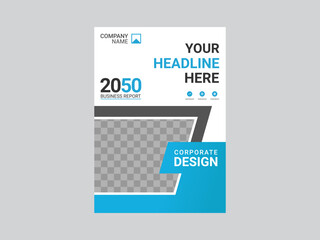 Obraz premium Creative corporate book cover design