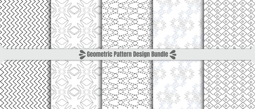 seamless pattern with fence, Seamless patterns vector set, Creative design black and whit patterns with retro, modern, trendy texture