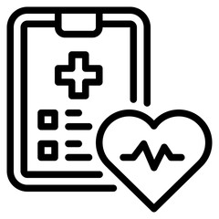 Health Data Analysis Icon