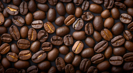 Close up of brown Coffee beans