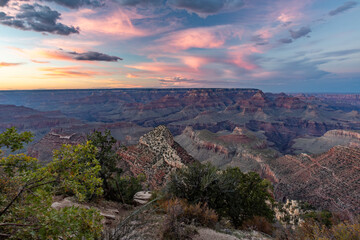 National parks usa southwest grand canyon labyrinth of rock cliffs, terraces, chasms and ravine drilled by Colorado River