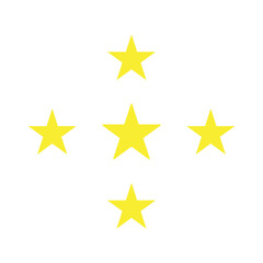 Five stars icon vector element