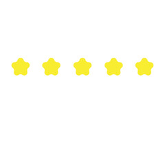 Five stars icon vector element