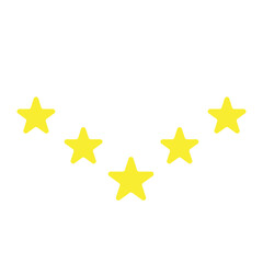 Five stars icon vector element