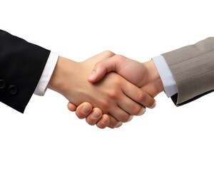 Business handshake isolated on transparent background PNG