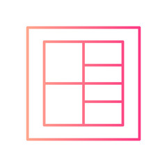 square gradient icon