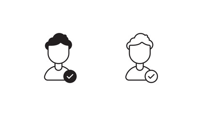 Employee Skill icon design with white background stock illustration