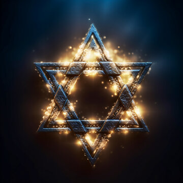 The Star of David is the most recognizable symbol of Judaism. AI Generated