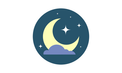 Fototapeta premium Creative Moon Logo Design