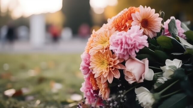 Bunch of  colorful flowers