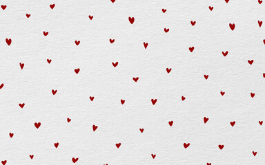 White background with hearts on it. Computer or book cover. white background with red hearts