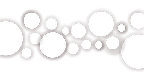 White paper circle with shadows on white background. Vector illustration .Vector illustration. You can use for background poster, brochure, design artwork, template, banner, wallpaper.