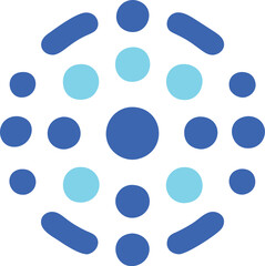 Retro element gradient shape vector art icon