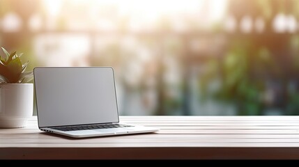 Fototapeta premium background of computer, Advertisement, Print media, Illustration, Banner, for website, copy space, for word, template, presentation, laptop