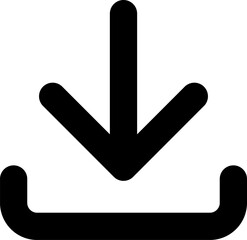 Linear download icon for web, computer and mobile app