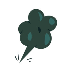 organic shape flat illustration, full color icon