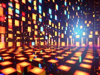 Obraz premium Disco Background. Illustration. Generative AI