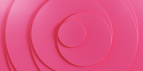 Obraz premium Abstract wavy pink background. Pink modern circle shapes background for banner template.