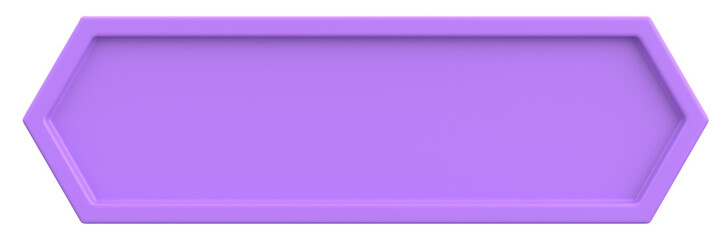 3D button. Empty button. 3D illustration.