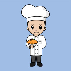 Vector illustration of a chef
