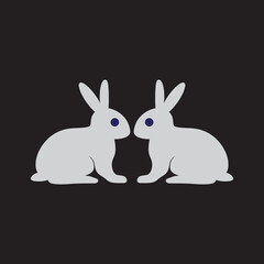 Fototapeta premium Rabbit t shirt design