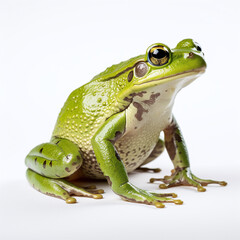 frog on a white background
