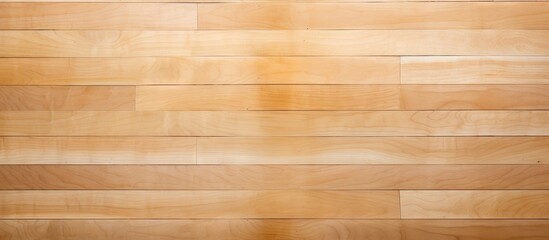 Maple basketball court floor seen from a top perspective