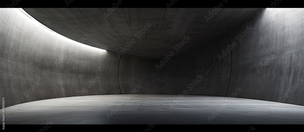 Poster abstract smooth an empty dark architectural interior