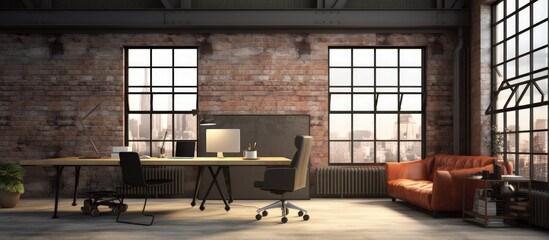 loft style office interior
