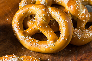 Warm Healthy Soft Bavarian Pretzels