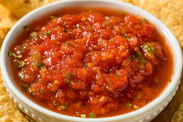 Healthy Homemade Organic Tortilla Chips and Salsa
