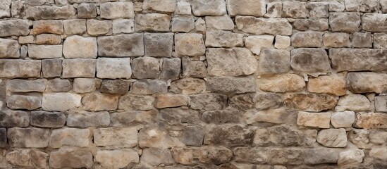 Fototapeta premium Ancient stone wall background