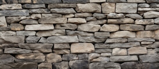 Obraz premium Background of a wall made of stones