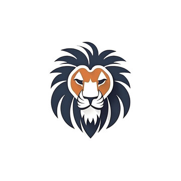 Lion head logo design vector template. Lion head icon design.