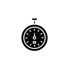 chronometer vector type icon