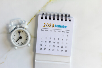 Calendar for September 2023. Desktop calendar for planning, assigning, organizing and managing each date.