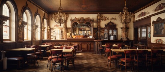 Fototapeta na wymiar Traditional German restaurant decor