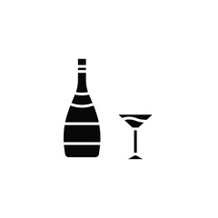 champagne vector type icon
