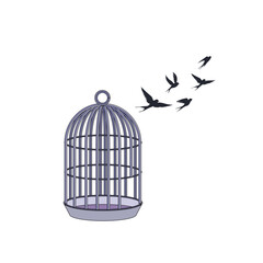 bird in cage