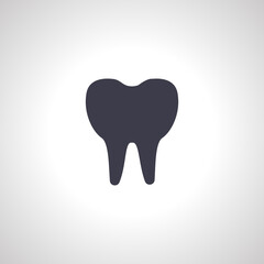 Tooth isolated icon. dental medicine icon