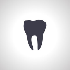 Tooth isolated icon. dental medicine icon