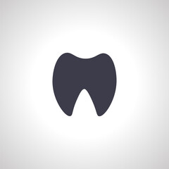 Tooth isolated icon. dental medicine icon